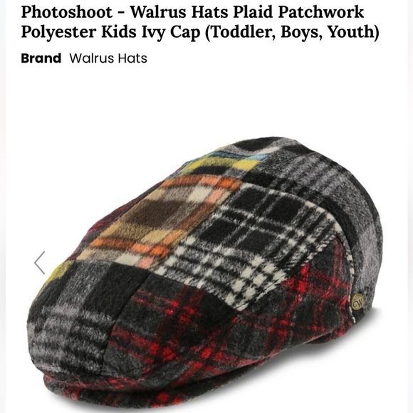 Walrus Hats Plaid Patchwork Polyester Kids Ivy Cap (Toddler, Boys, Youth) - Picture 9 of 15